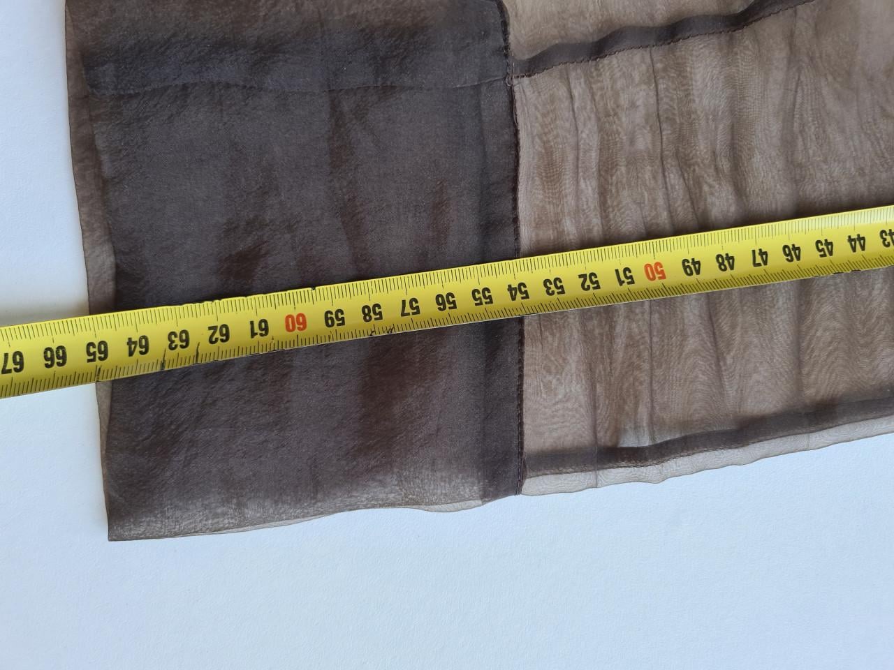 Lange bruine transparante overhemd jurk van de Zara