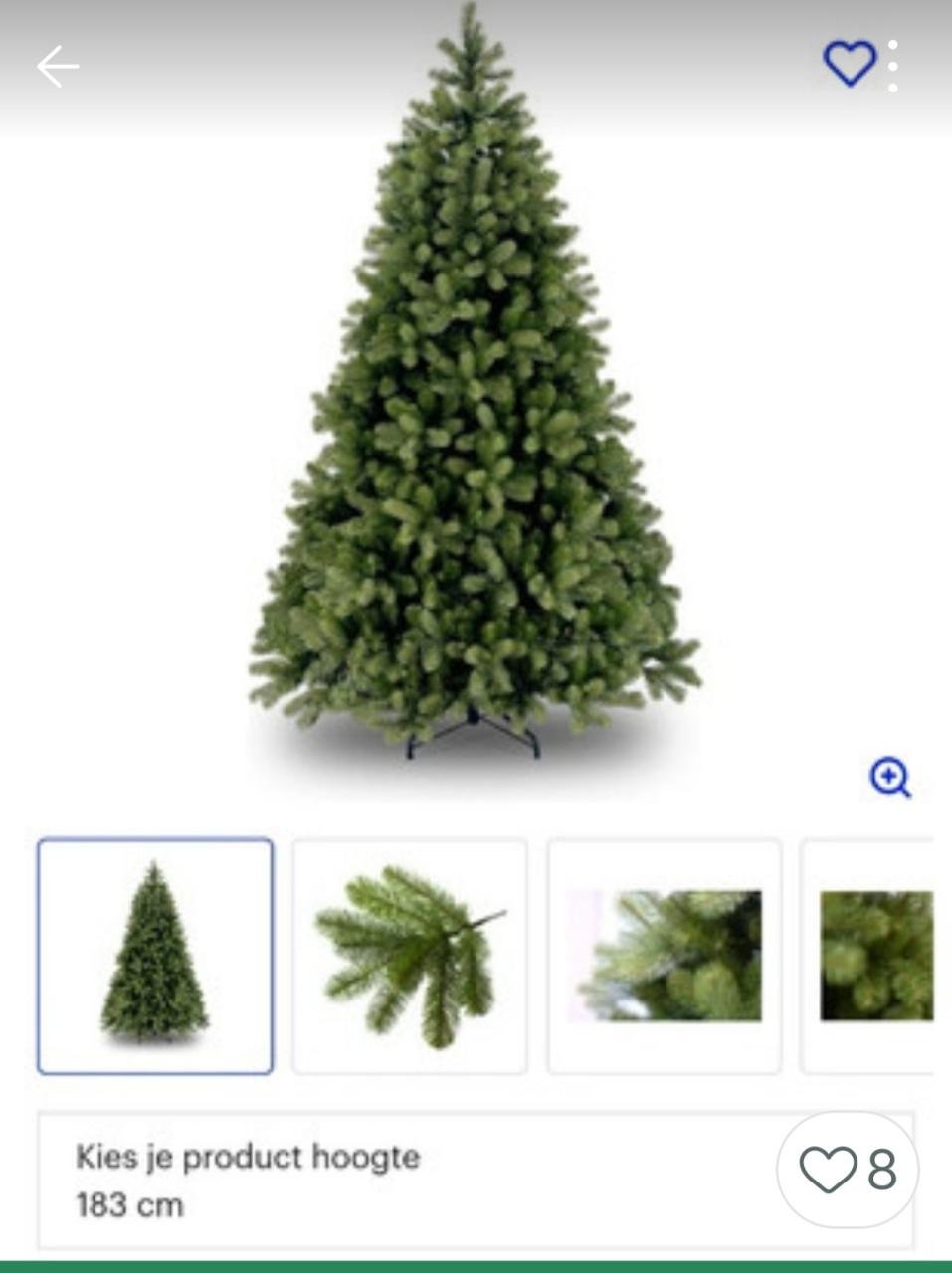 Zgan natuurgetrouwe kerstboom koopje!