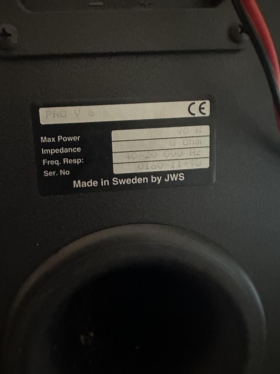 Proson V6 luidsprekers – Made in Sweden – krachtig & vol geluid