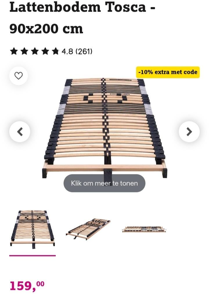 Matras Emma + lattenbodem
