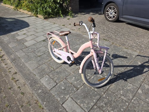 20 inch meisjesfiets roze Sjoef