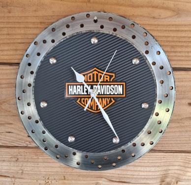 Klokken van Remschijf met Harley Logo