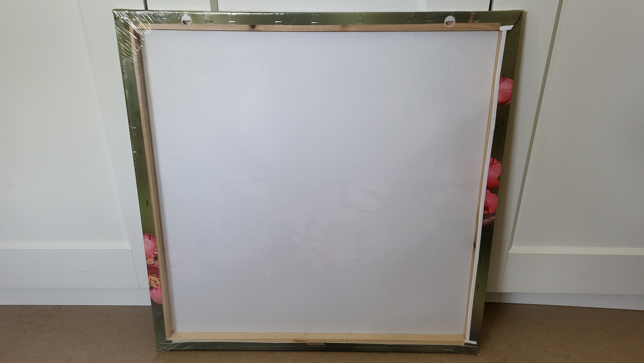 Tuinschilderij / buitencanvas pimpelmeesjes 58 x 58 cm - NIEUW