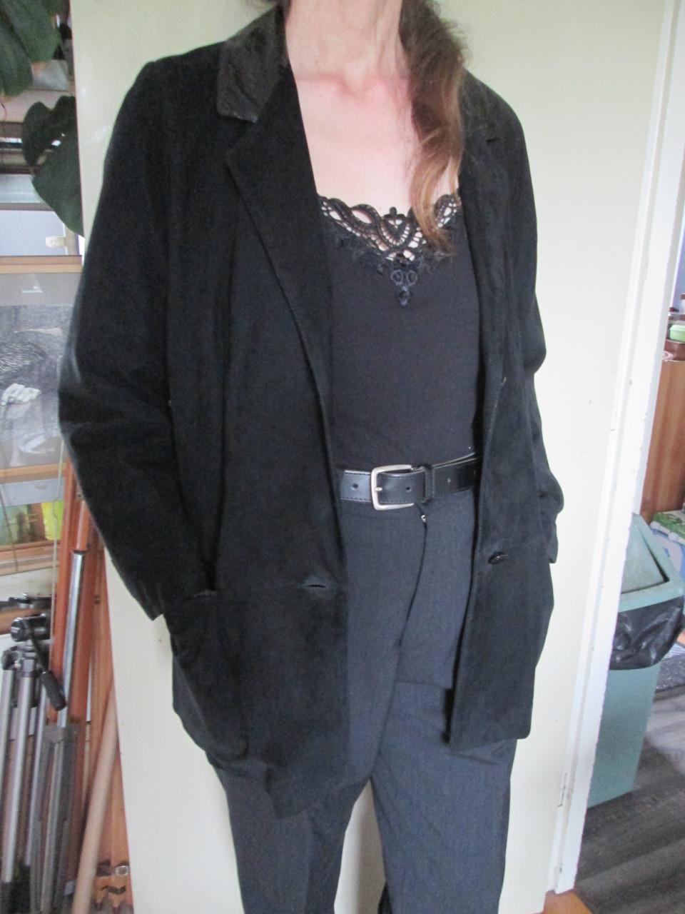 Vintage Italiaans suede blazer