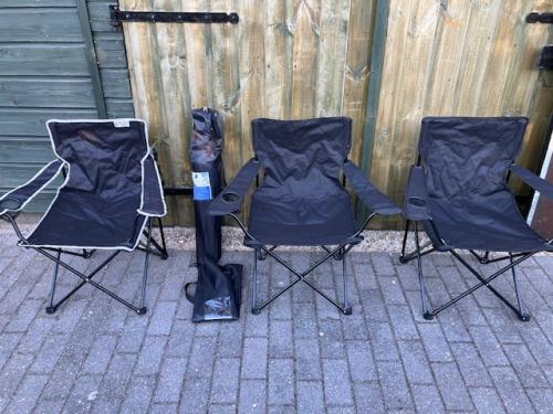 Campingstoelen 4 stuks