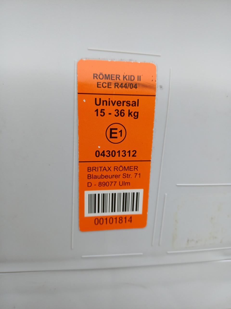 Britax Römer Kid II autostoeltje