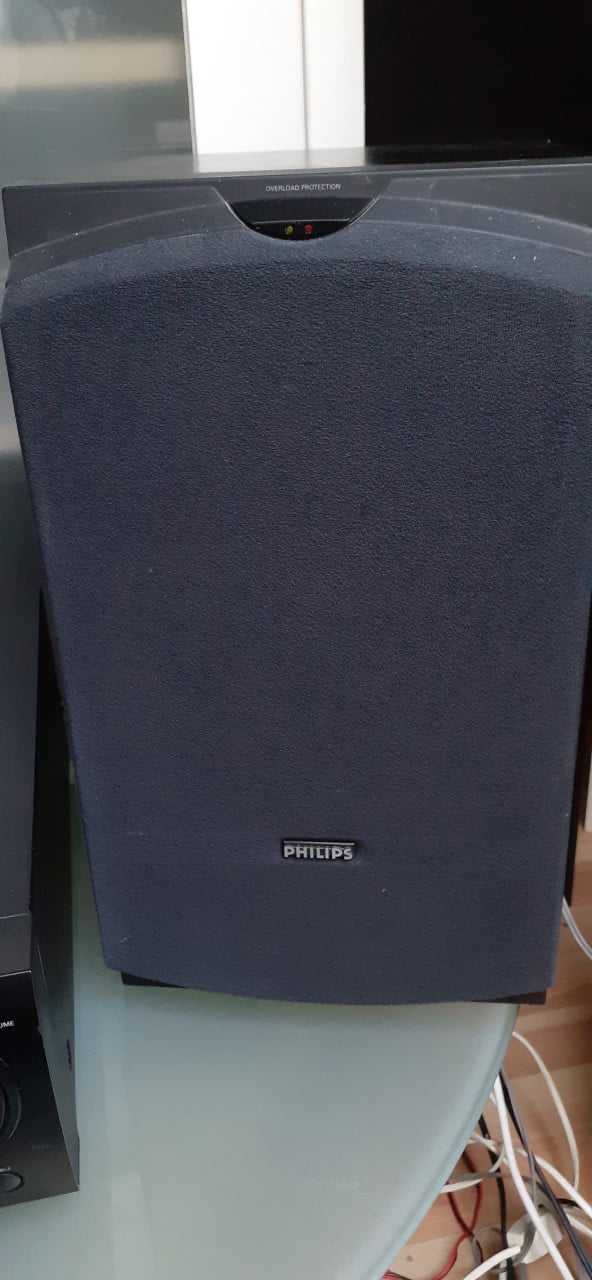 Philips reciever met boxen en afstandbediening