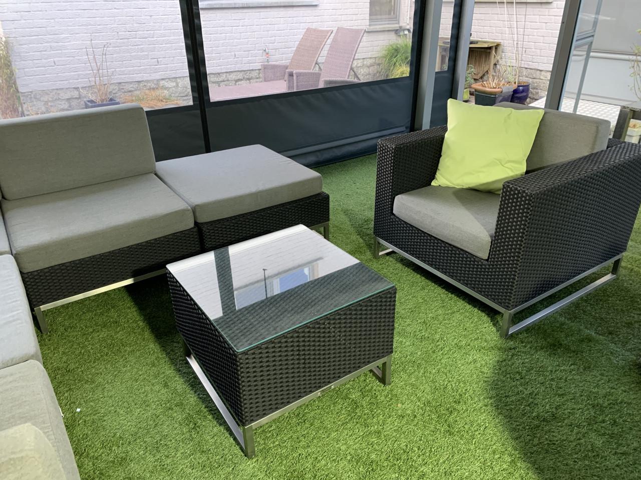 Prachtige lounge als nieuw topmerk jati kebon Mooie staanlamp krijg je er b