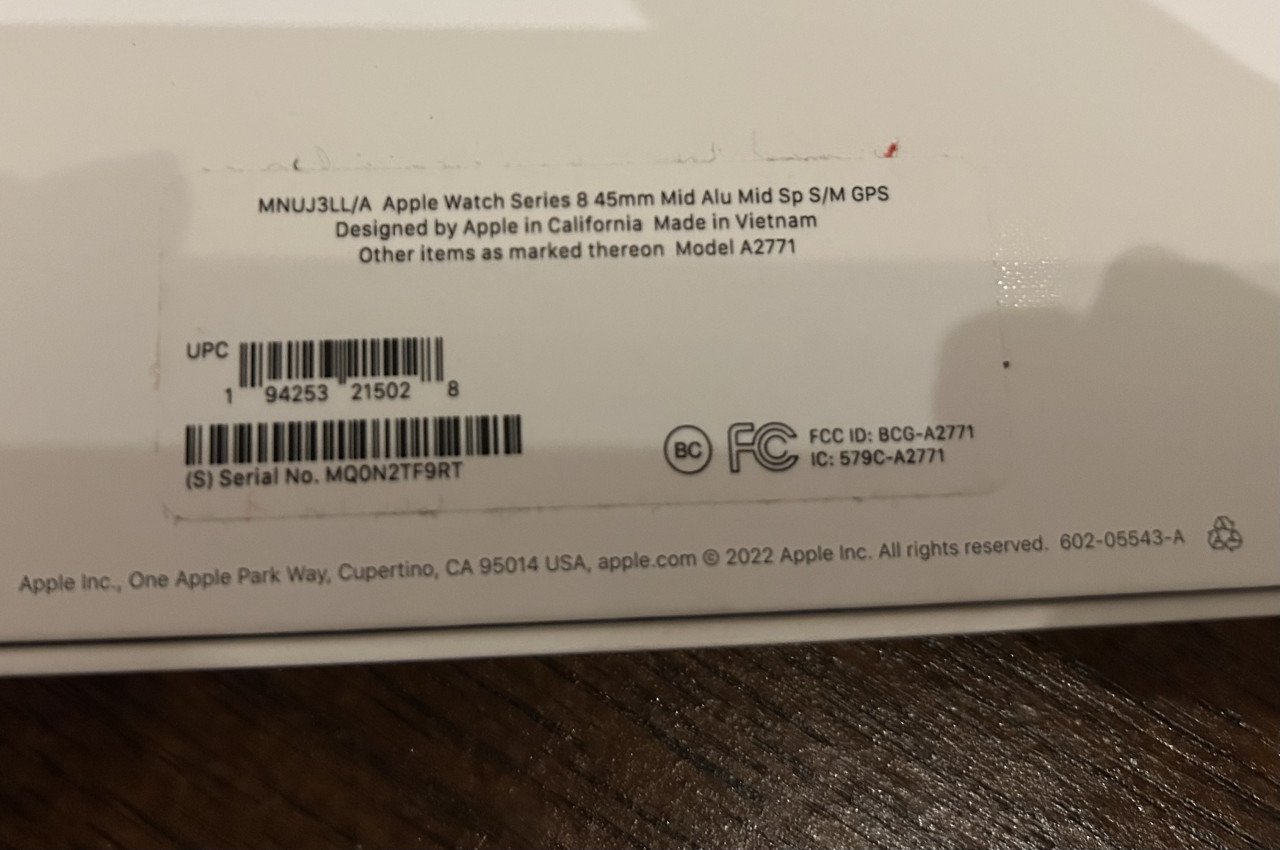 Apple Watch 8 Midnight 45 mm