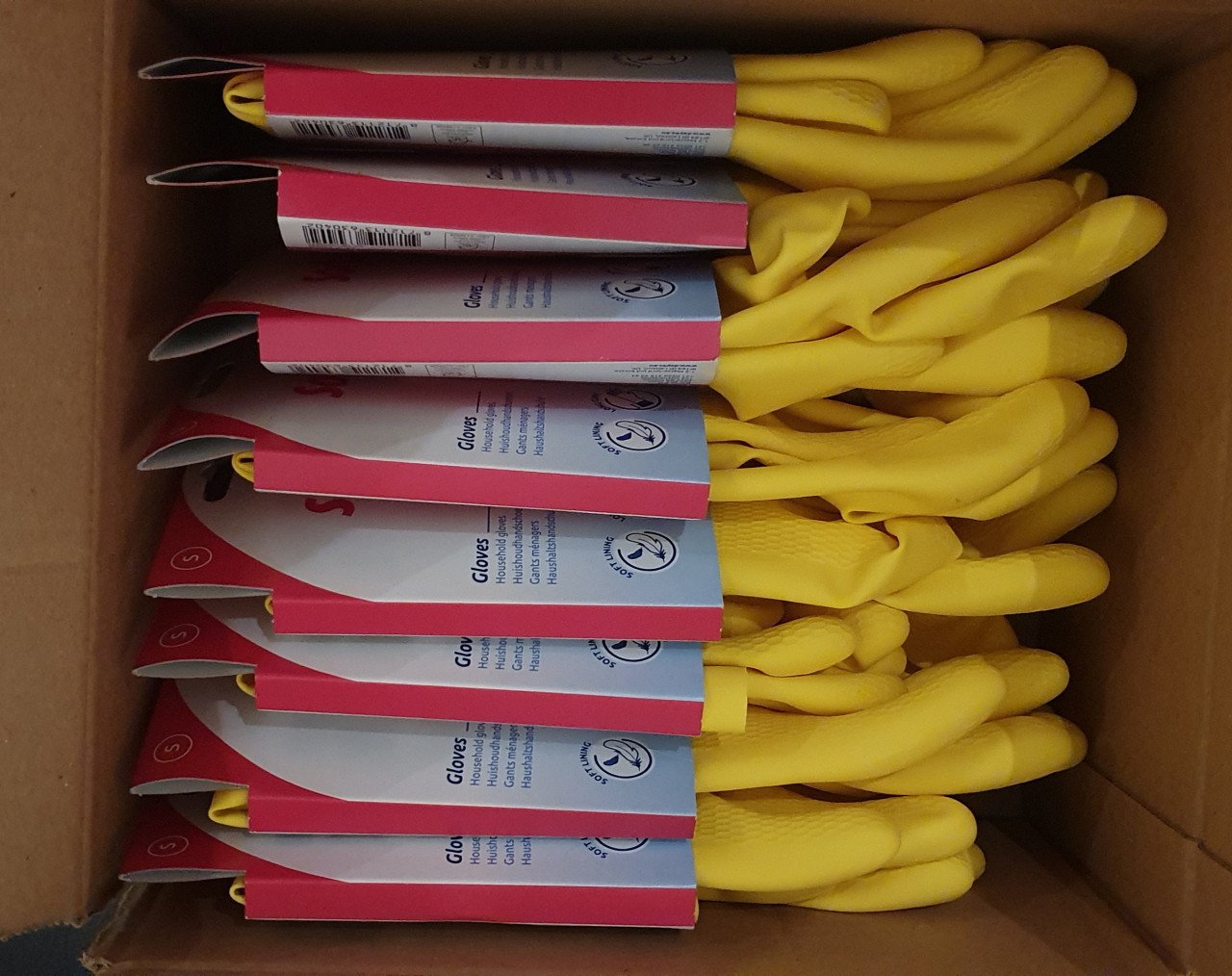 16 ×  Sorbo Huihoudhandschoenen  maat  S
