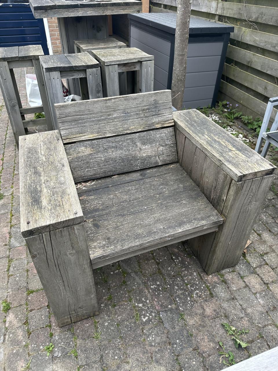 Gratis tuin stoel + tafel