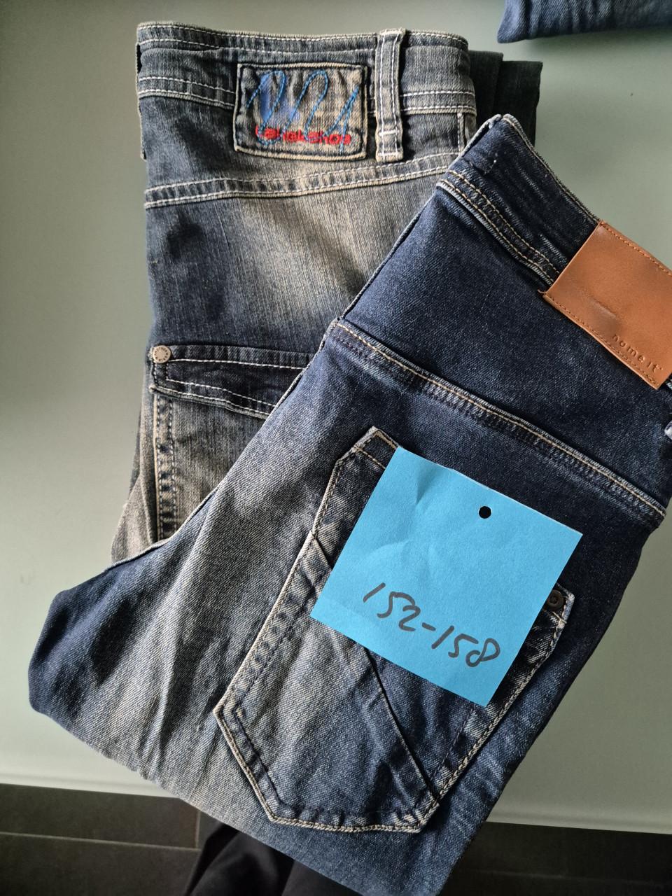 2 stuks Jeans maat 152/158