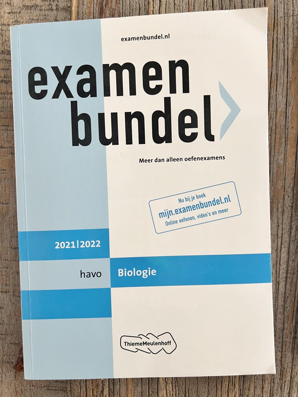Examenbundels scheikunde, biologie, engels, nederlands 2018/2019