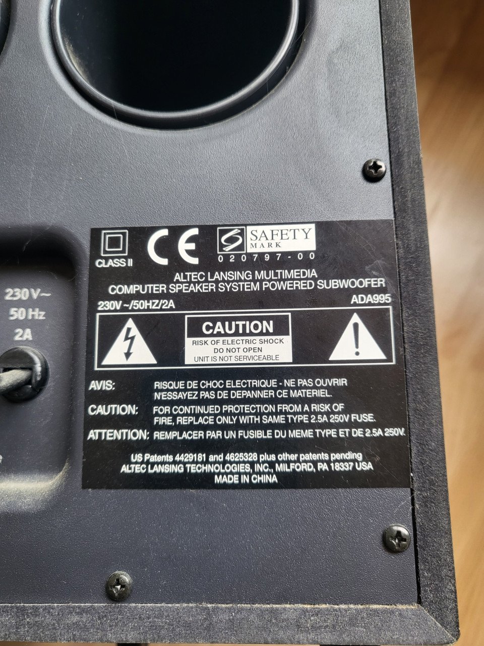 Zware DELL/ALTEC LANSING ADA995 Computer Speaker System