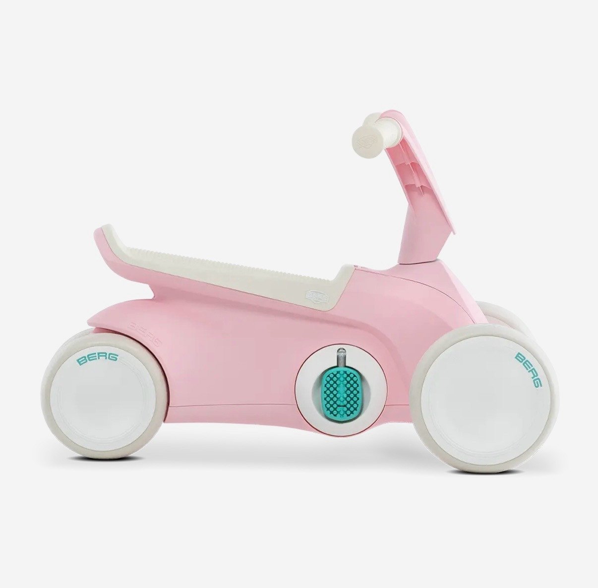 BERG GO loopfiets met trappers, roze
