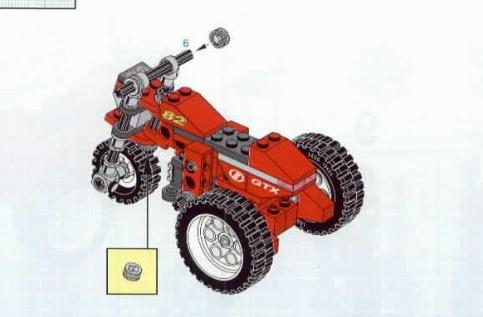 Lego Technic 8210: Nitro gtx bike - motor