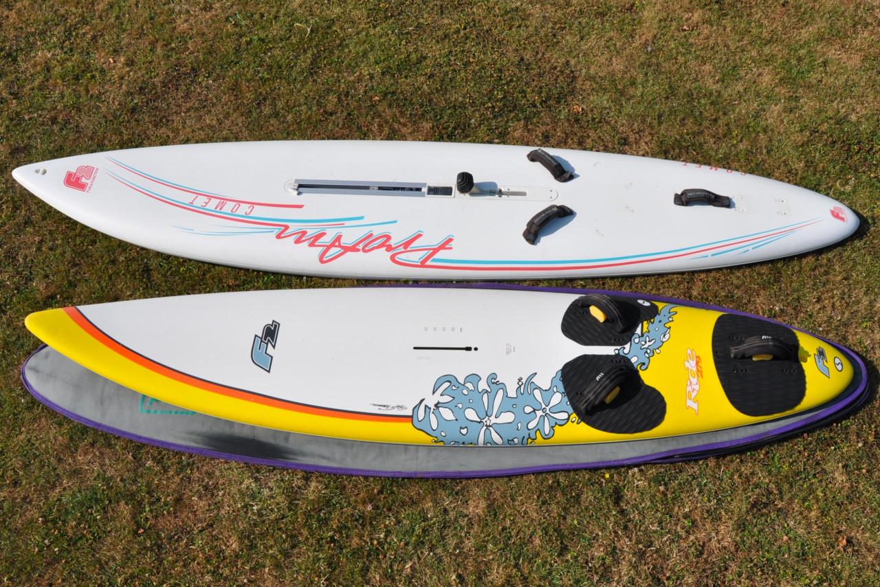 F2 Comet en F2 Ride, 3 zeilen zeer complete vaarklare set