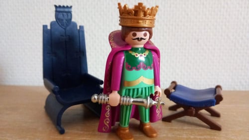Playmobil koning bij troon