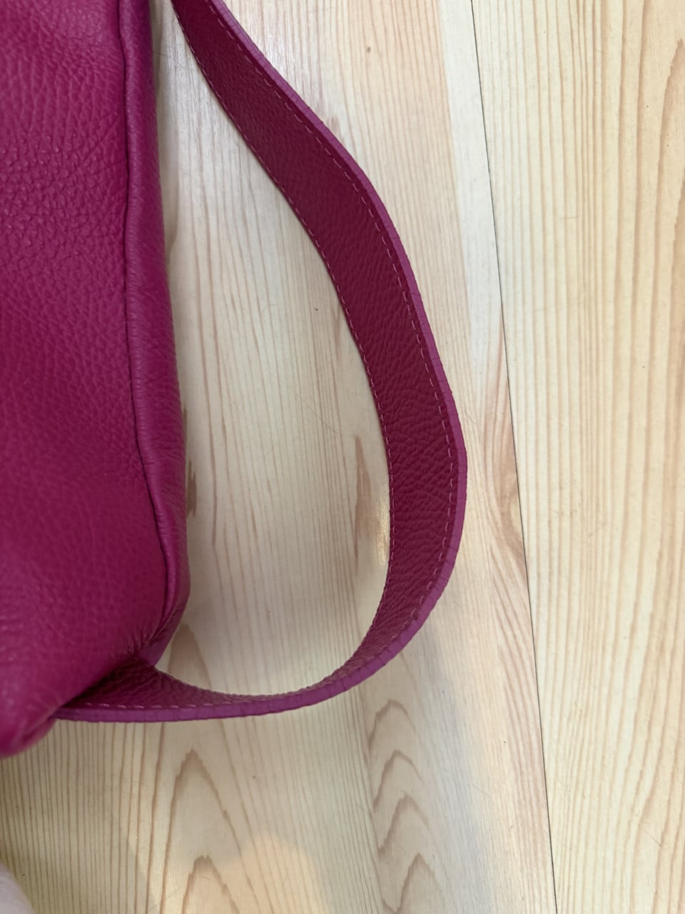 Leren tas van  Carla Montanarini schoudertas, 100% leer, prachtige