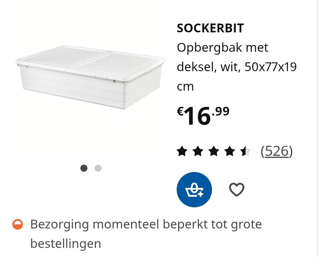 Opbergbakken