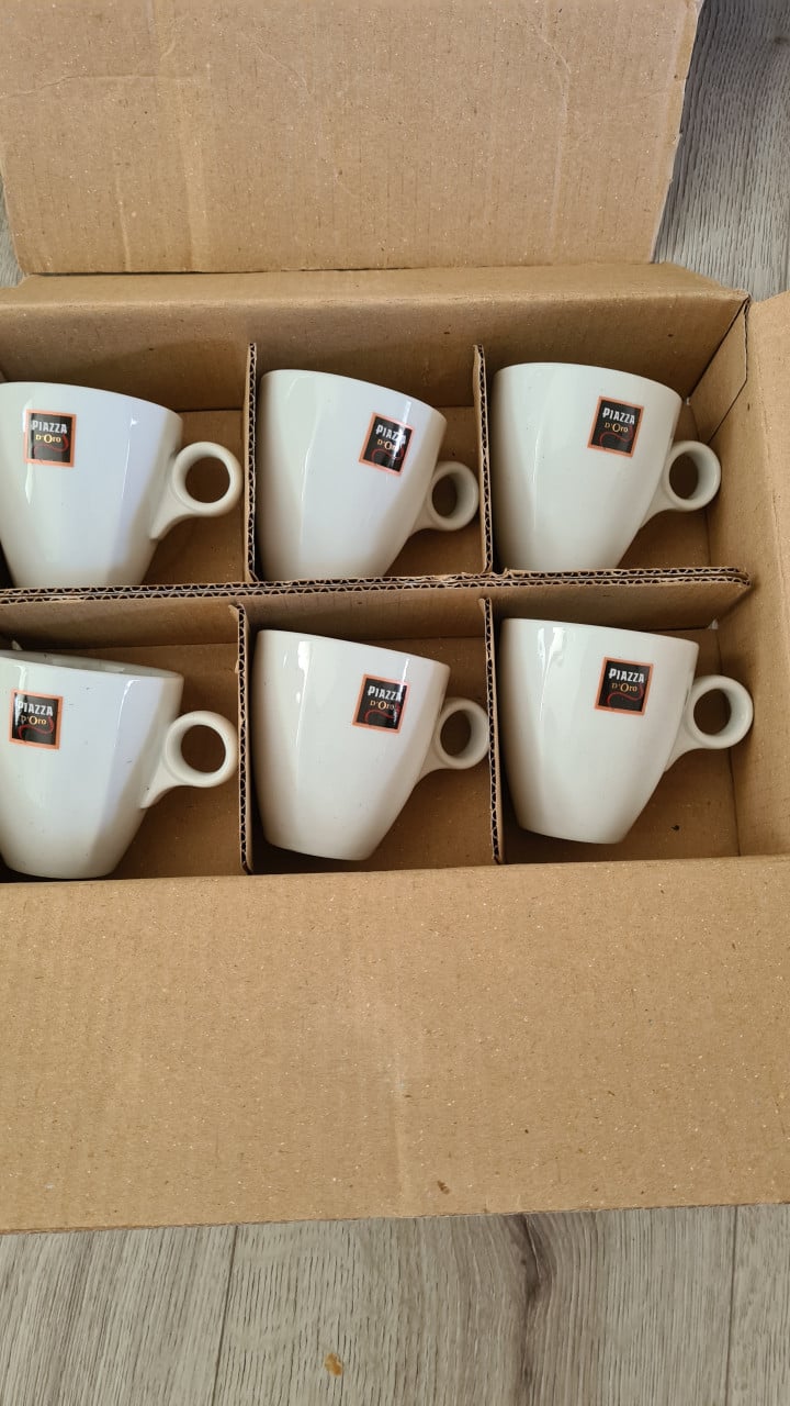 2X nieuw in doos koffie kopjes-12 stuks