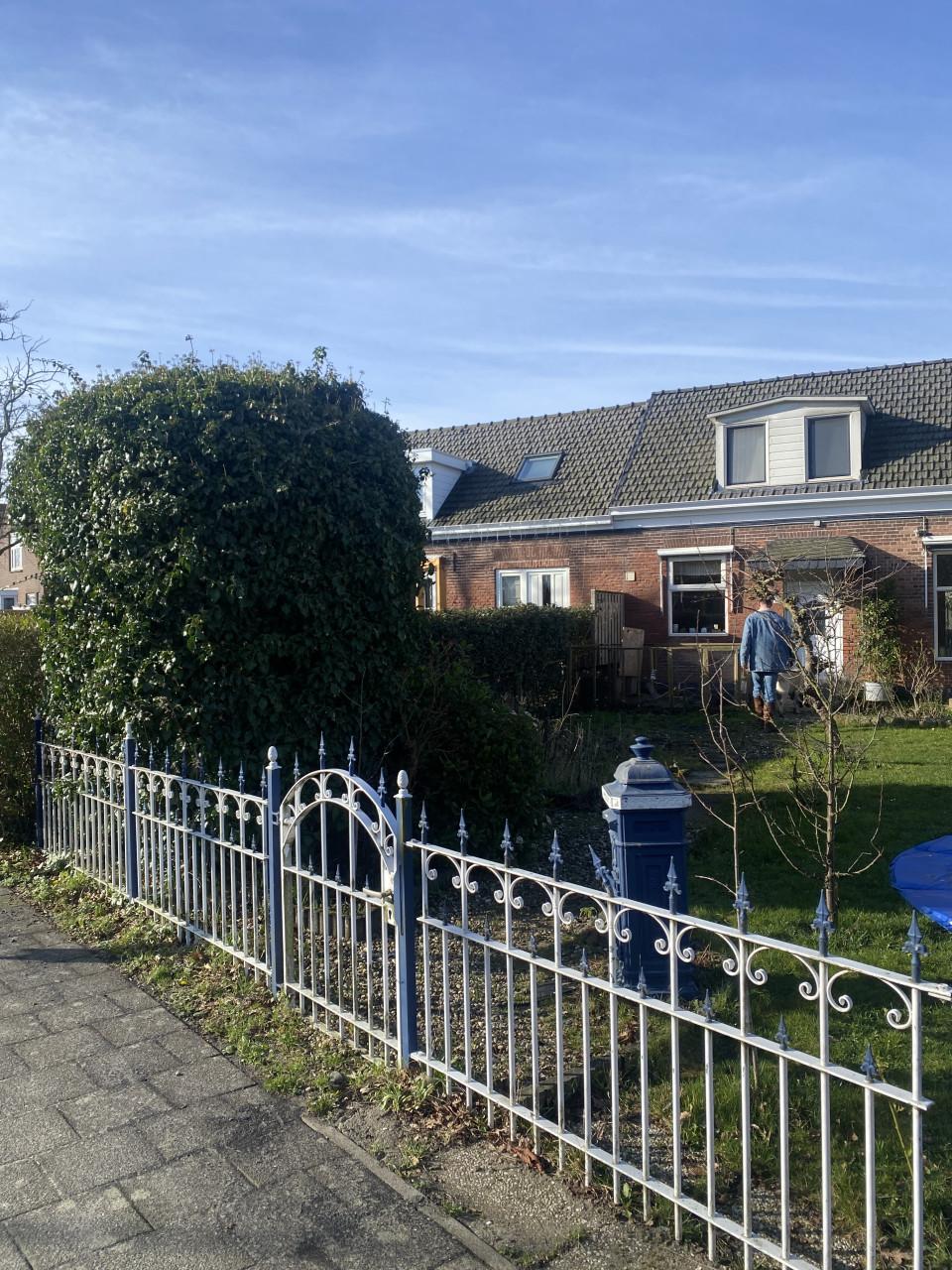 Smeedijzeren sierhek 10 meter met poort