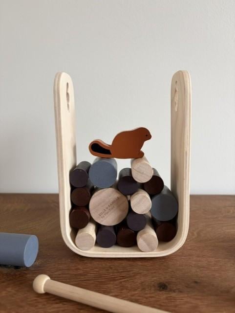 PlanToys | Spel bever en dam | Timber Tumble