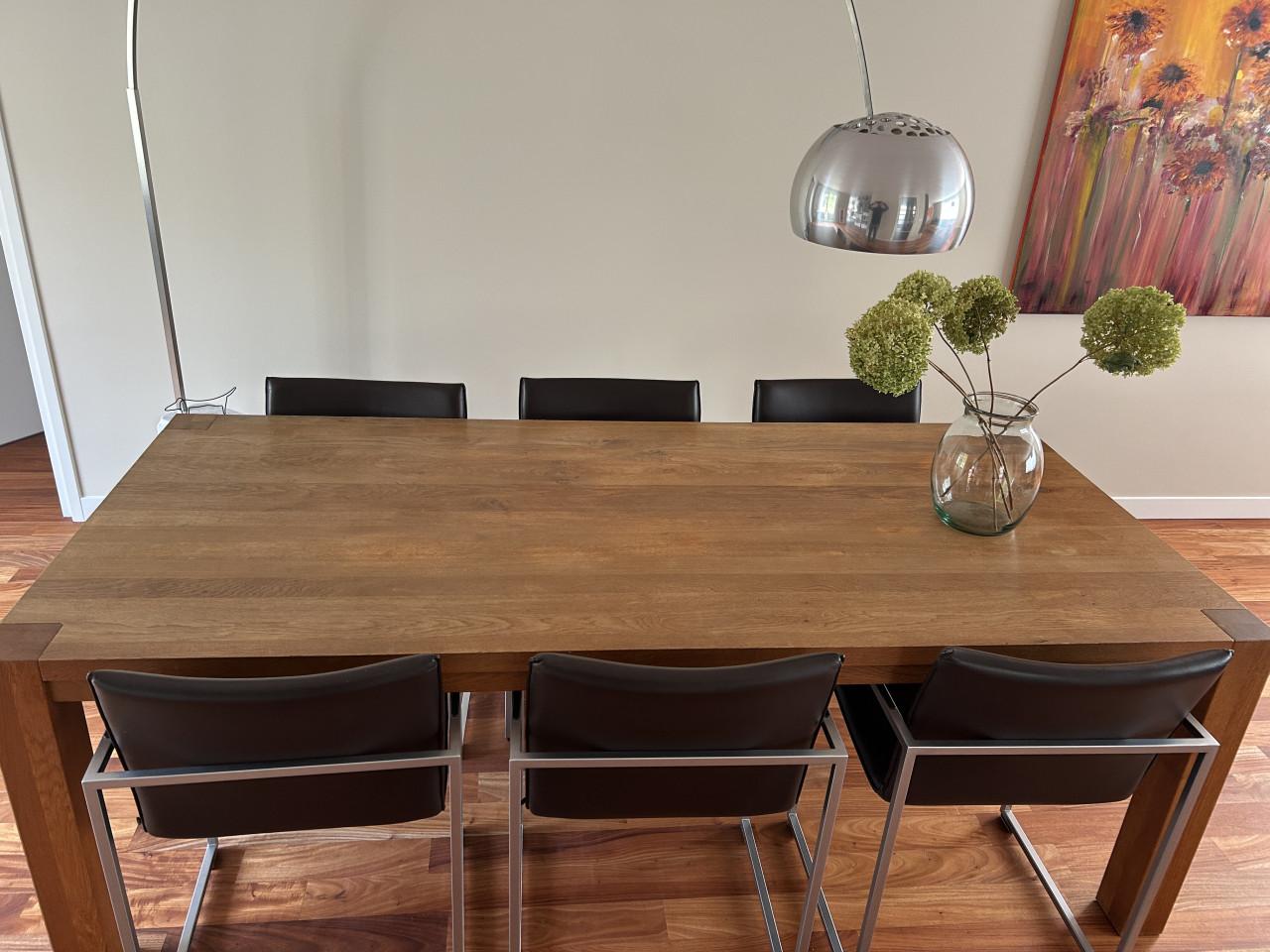 Massief eiken houten tafel