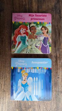 🎈2 Kartonnen boekjes Disney Prinses
