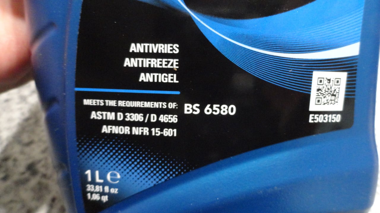 Eurol Antifreeze BS 6580 Concentraat-NIEUW 2 X 1 LITER