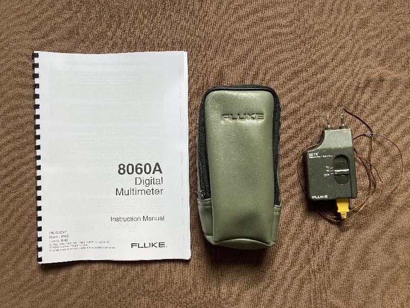 Professionele Fluke 8060A Multimeter+TK80 Thermokoppelmodule