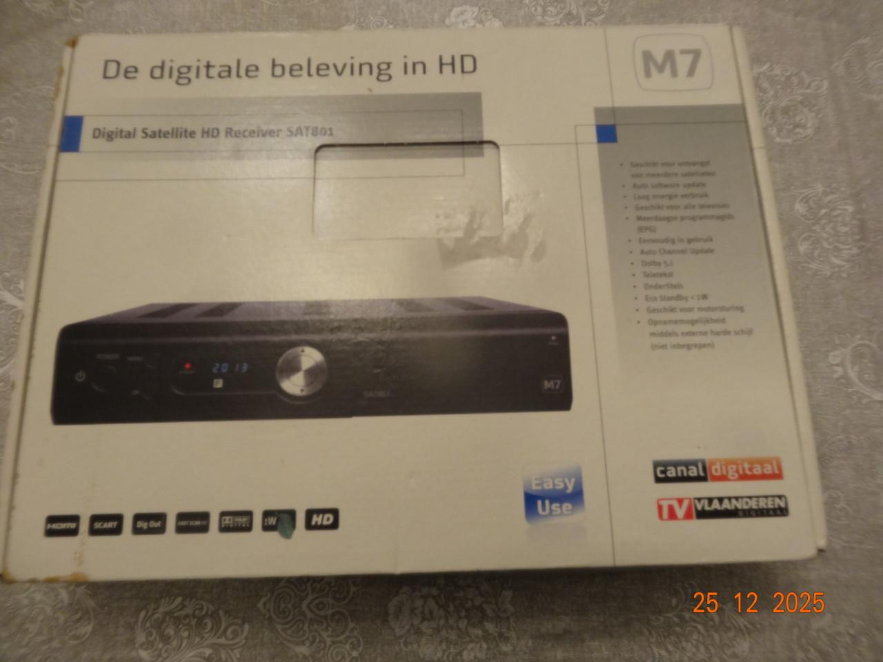 ZGAN M7 SAT801 satellite Canal Digitaal FHD Ontvanger