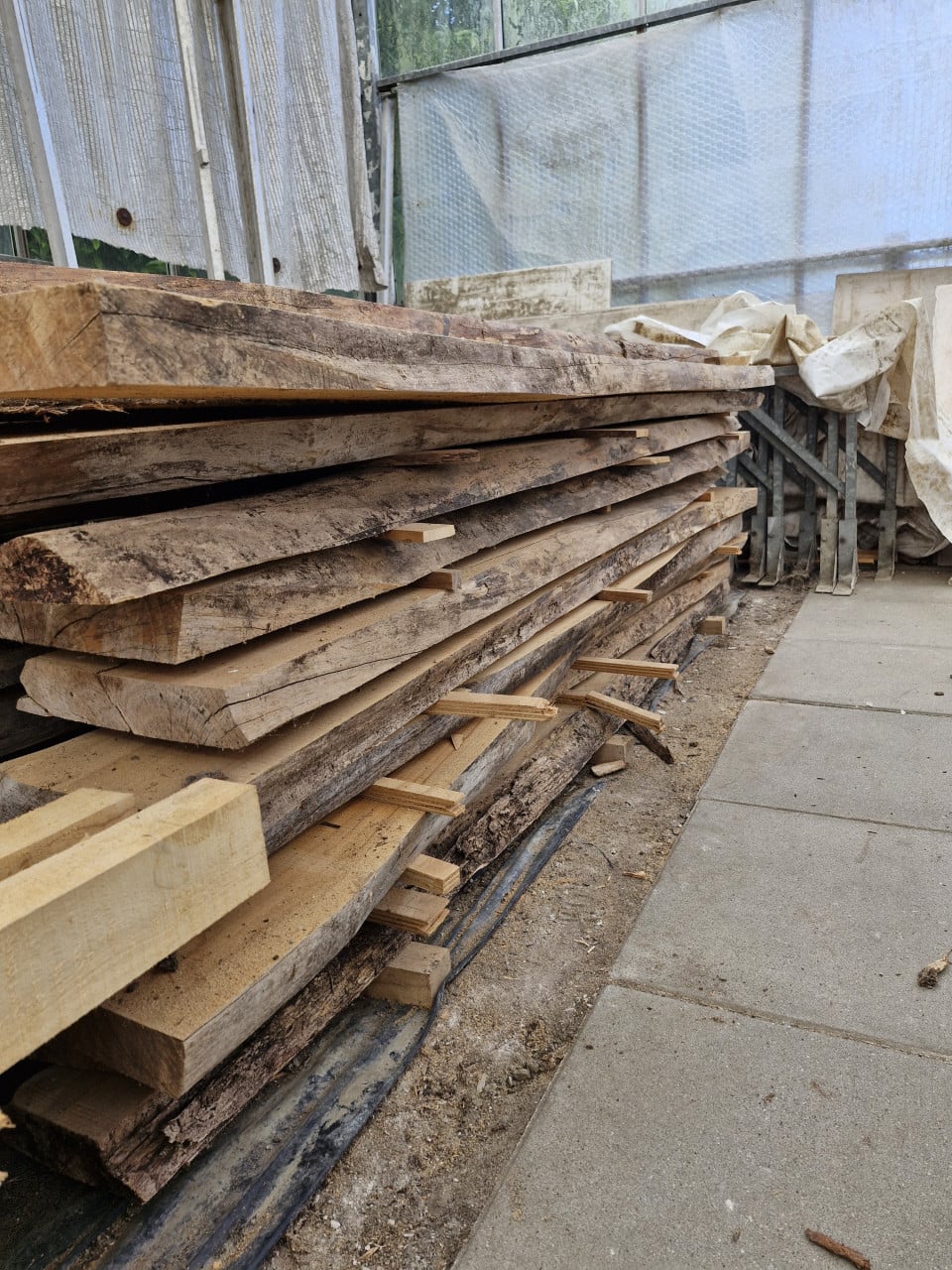 Teak schaaldelen 2.5 en 5cm dik