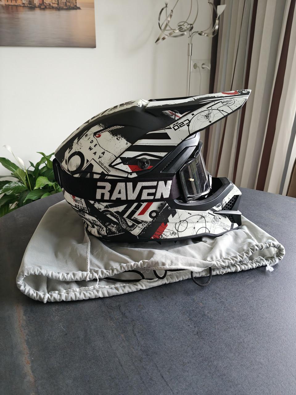 O'Neal crosshelm maat L & Raven cross bril