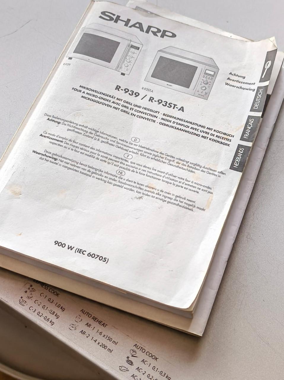 Sharp magnetron/oven roestvrij staal