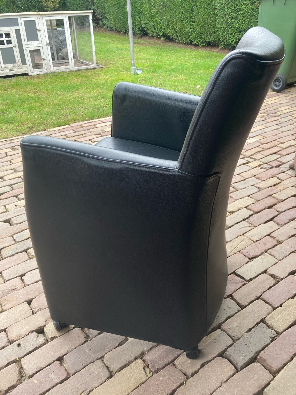 Lederen stoelen zwart