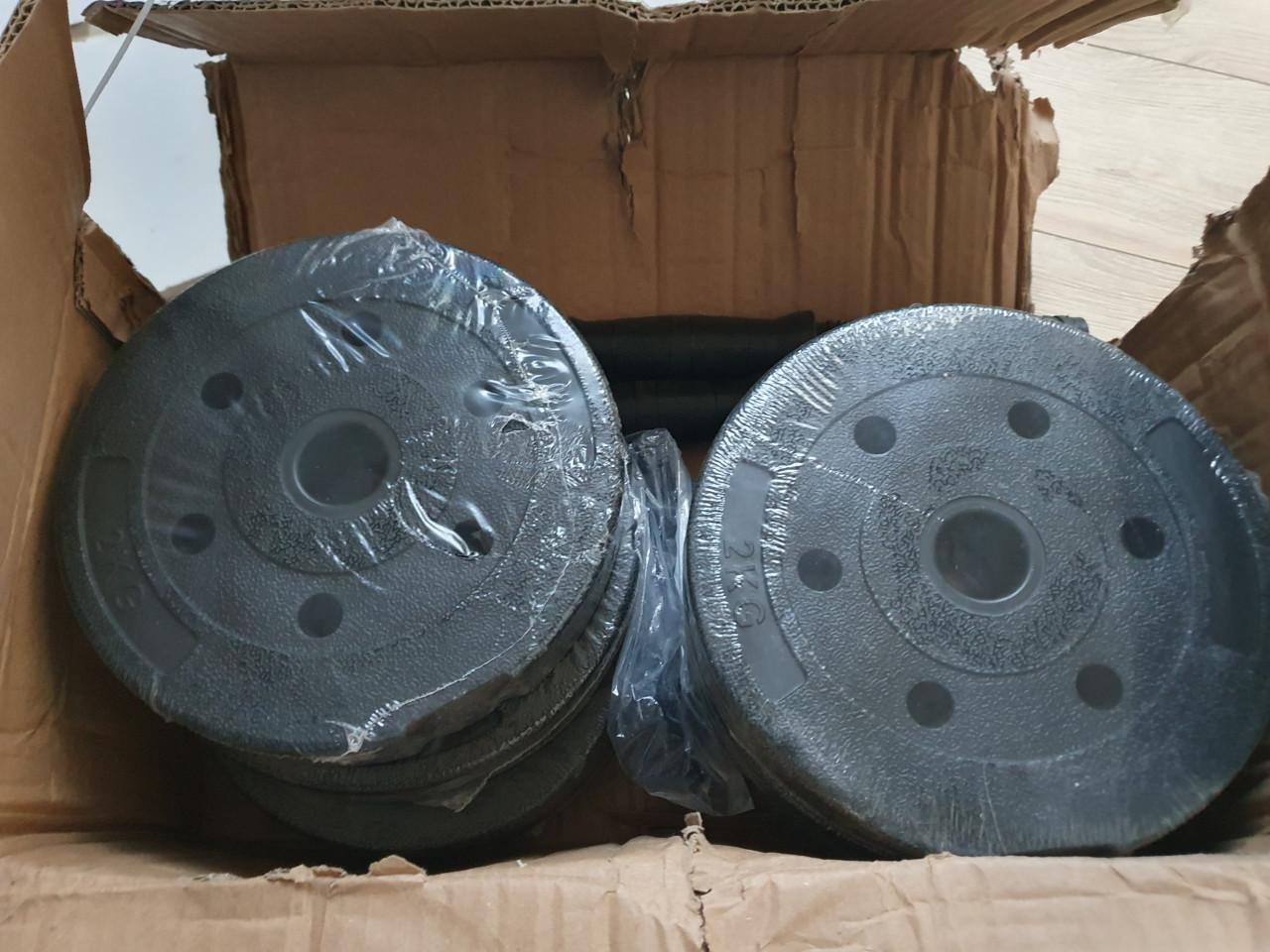 Fitby dumbbellset 15 kg nieuw | halters / fitnessgewichten