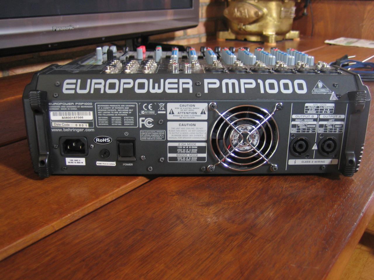 Behringer Europower PMP-1000 powered mengpaneel/versterker