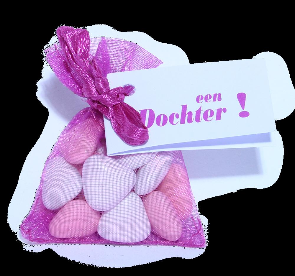 Geboortebedankjes papflesjes gevuld met manna