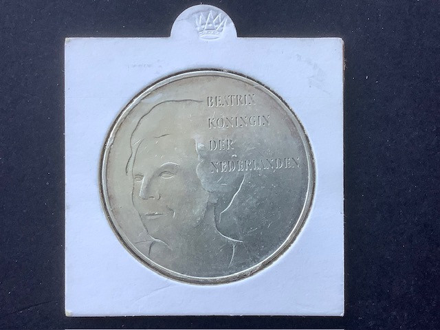 Beatrix, 50 gulden munt 1995 , zilver.