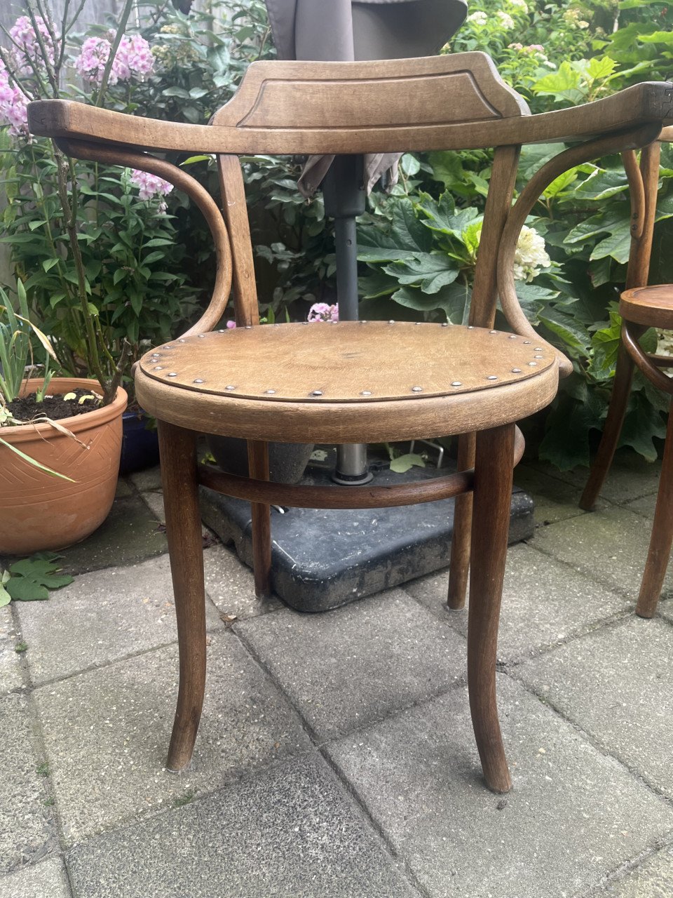 Vintage Thonet bistro stoelen 2