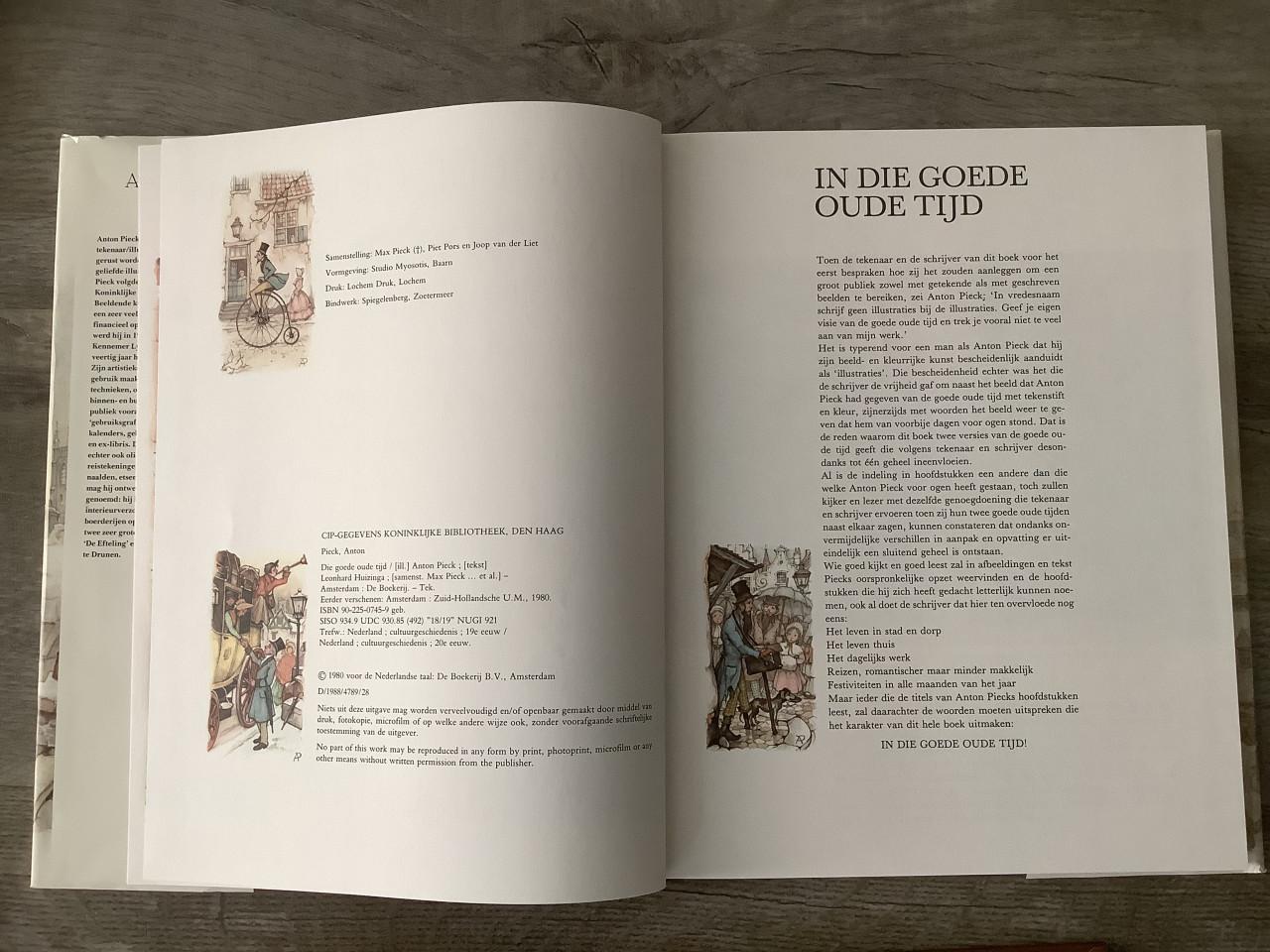 Twee Anton Pieck Boeken, die Goede Oude Tijd + Vlaanderen anders bekeken