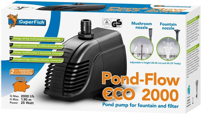Superfish Pond Flow Eco 2000 fonteinpomp