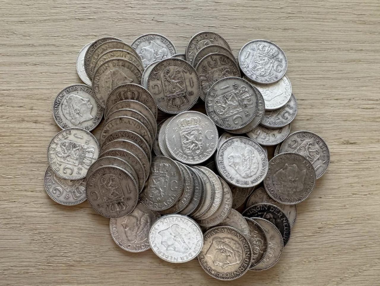 500g netto zilveren munten (guldens, rijksdaalders of gemixt)
