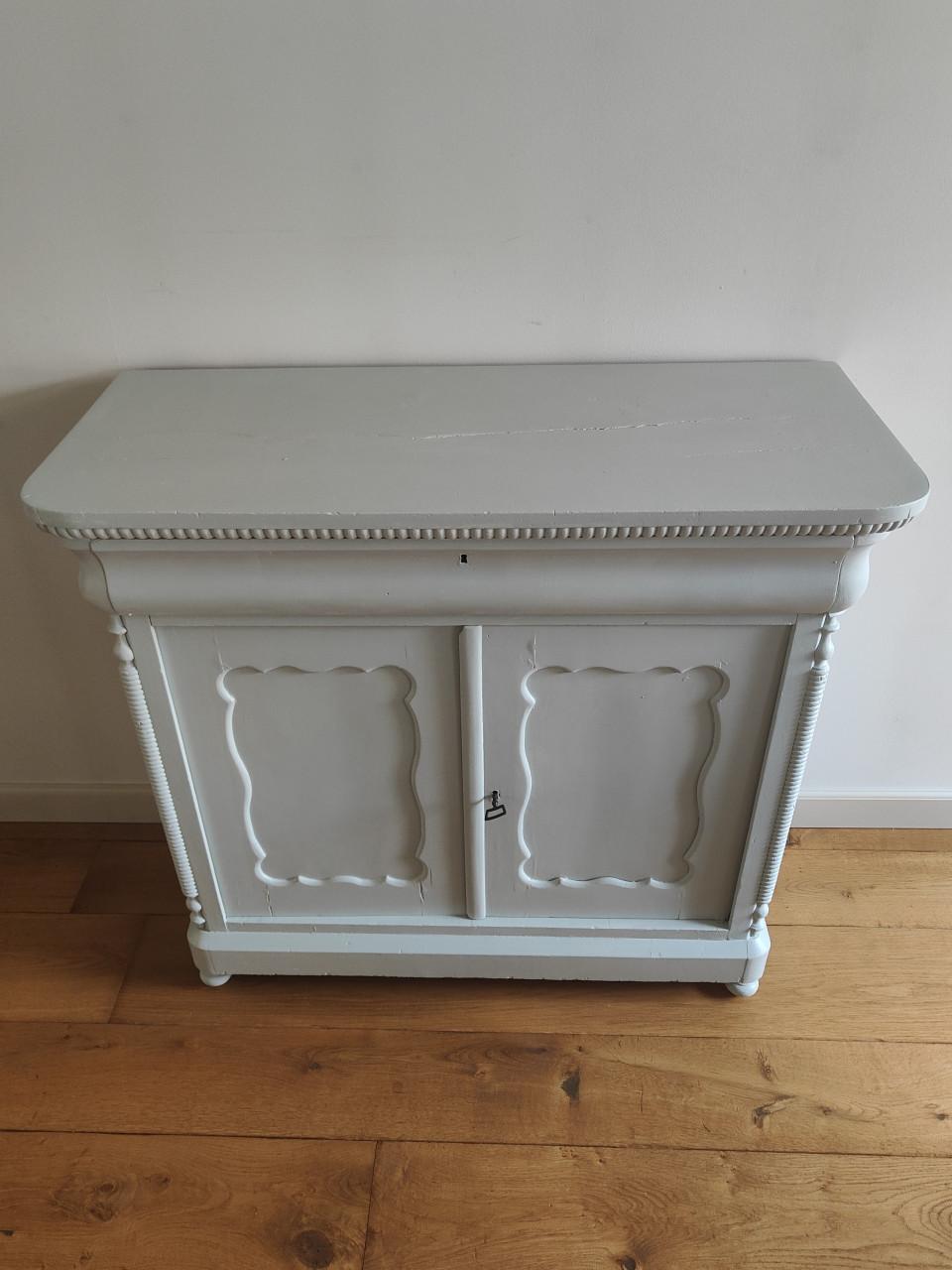 Mooie brocante Biedermeier kast