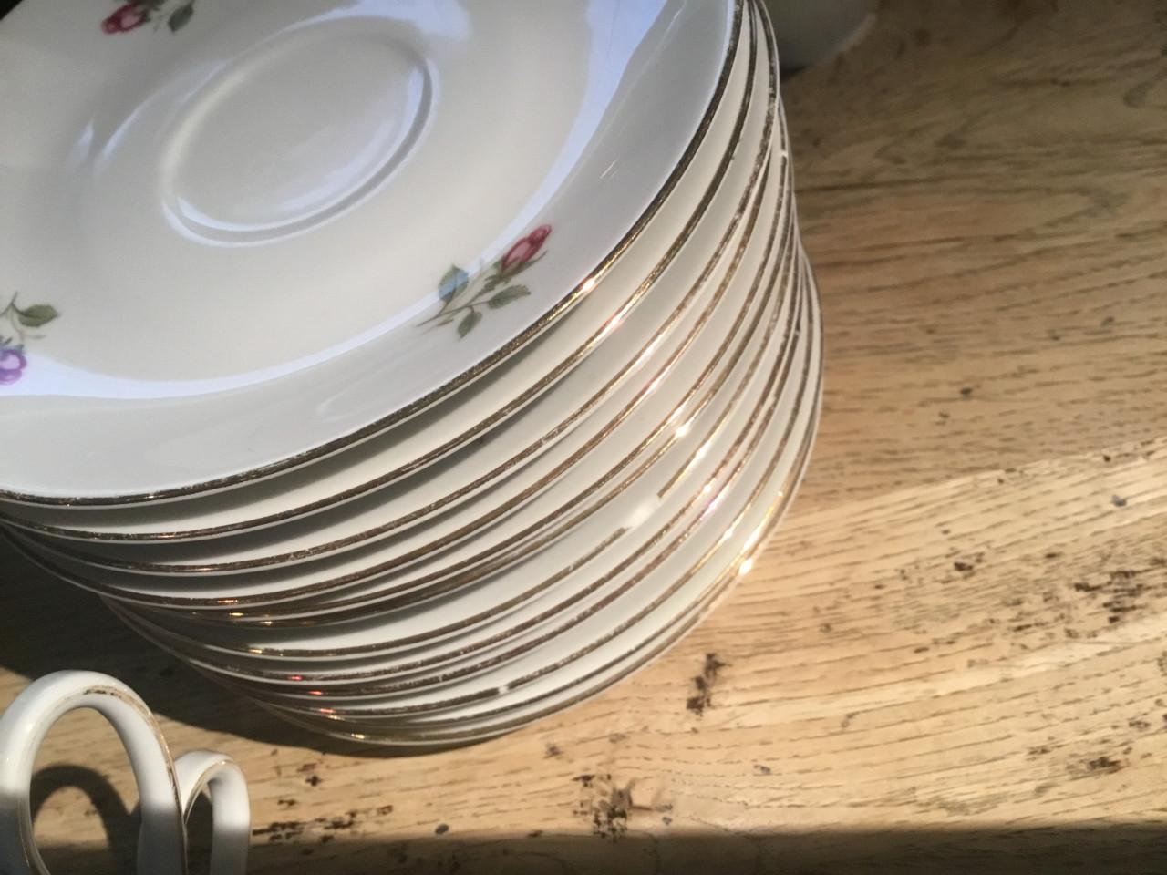 Rozenservies 12 delig