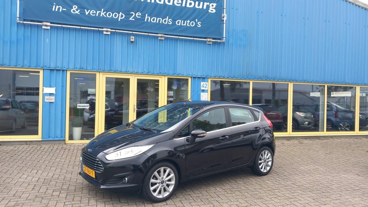 Ford FIESTA 1.0 EcoBoost Titanium 5deurs bj2015 airco lm-velgen apk 10-2027