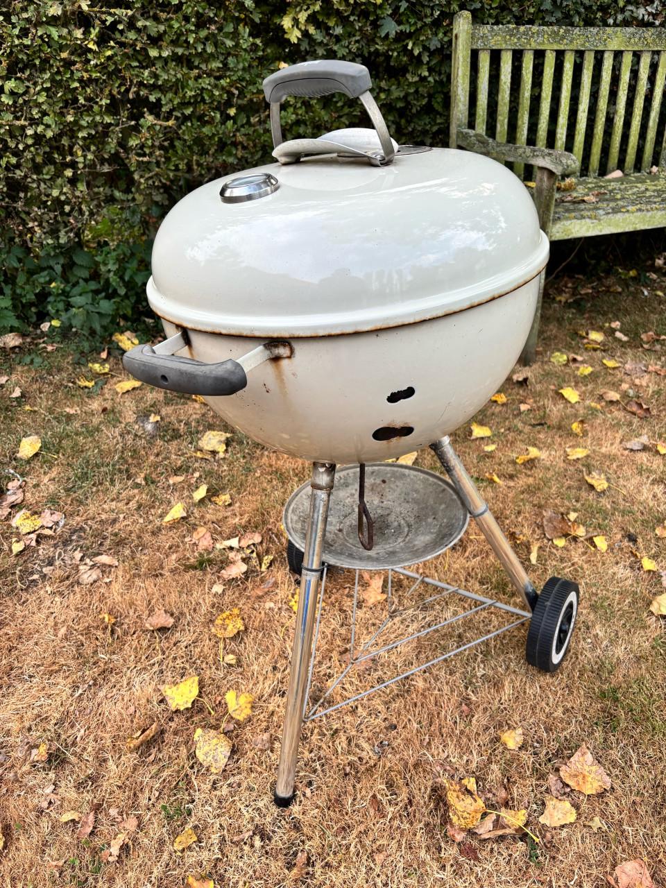 Weber kogelbarbecue 46 cm, creme wit bbq