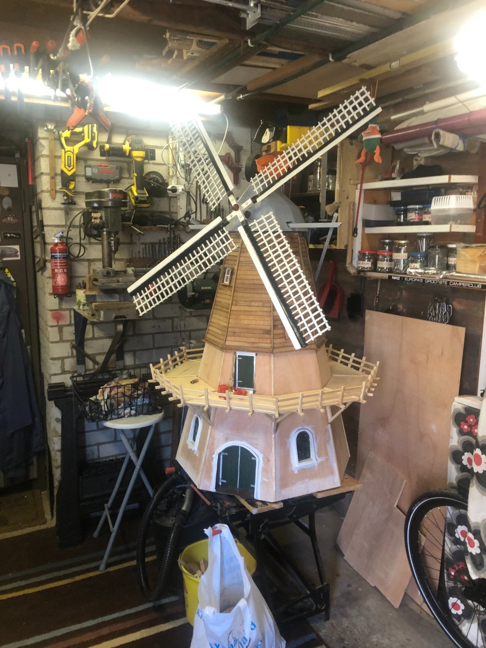 Modelbouw tekening stelling molen