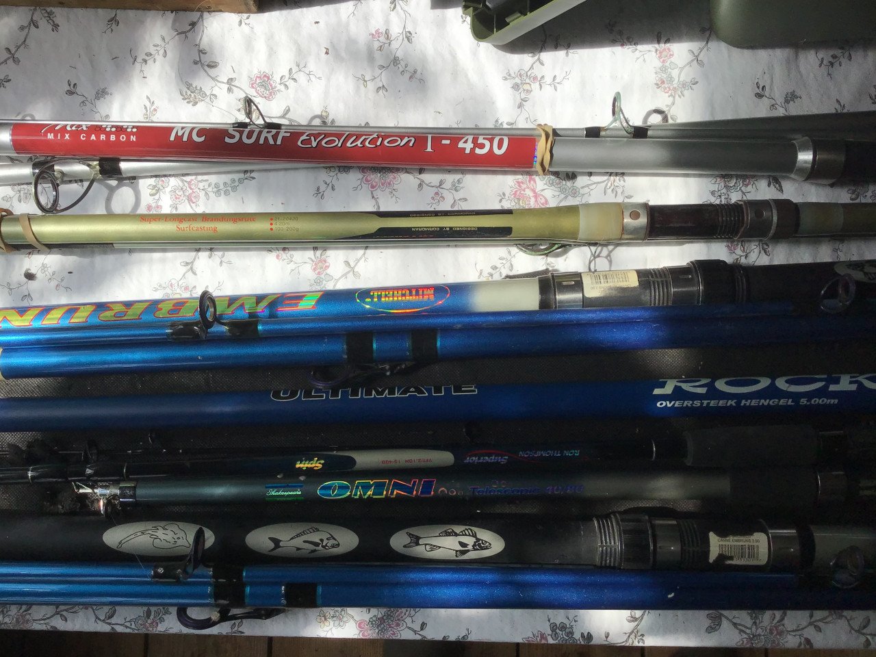 Diverse hengelsport materialen